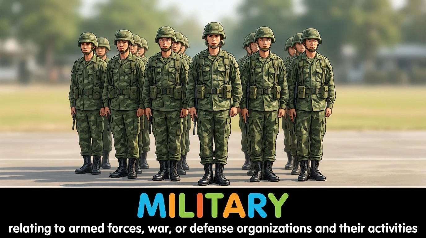 English Illustration for military